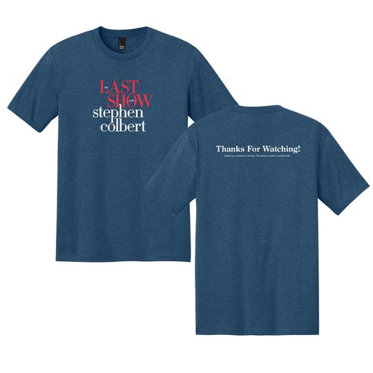 Discover The Last Show with Stephen Colbert 2026 T-Shirt, Late Night Comedy Tee, Fan Shirt