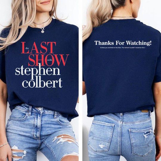 Discover The Last Show with Stephen Colbert 2026 T-Shirt, Late Night Comedy Tee, TV Show Graphic Tee