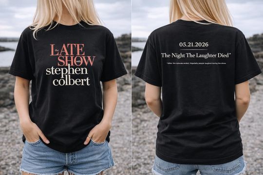 Discover The Last Show With Stephen Colbert 2026 T-Shirt, Late Night TV Fan Gift, Political Satire Comedy Graphic Tee