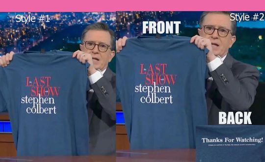 Discover The Last Show with Stephen Colbert 2026 T-Shirt, Late Night Comedy Tee, Talk Show Fan Shirt, Funny TV Show Graphic Tee