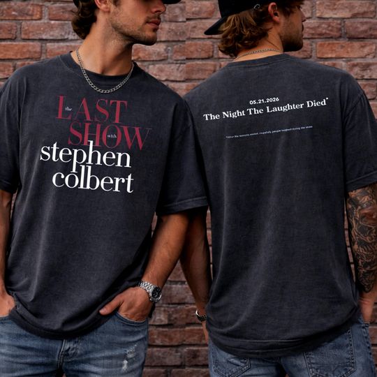 Discover Comfort Colors Stephen Colbert 2026 T-Shirt, Late Night Talk Show Tee 2Sided