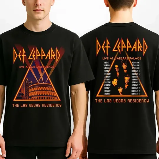 Discover Def Leppard The Las Vegas Residency 2026 Collection Unisex T-Shirt