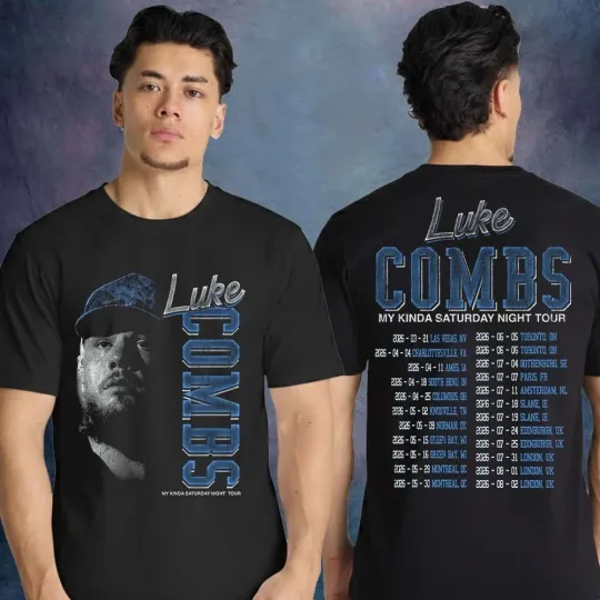 Discover Lukee Comb Merch My Kinda Saturday Night Tour 2026 Unisex T-Shirt