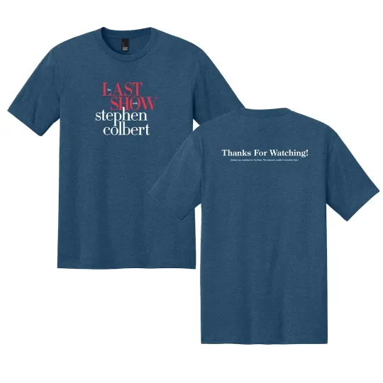 Discover "The Last Show" with Colbert 2026 T-Shirt