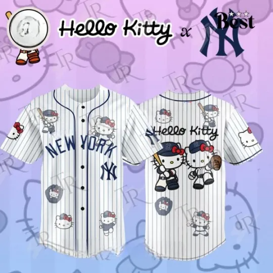 Discover Yankees x Hello Kitty 2026 Classic Baseball Jersey
