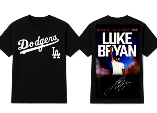 LA Dodgers Luke Bryan Word On The Street Tour 2026 Two-side shirt