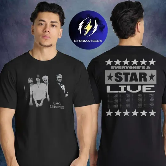 Discover 5 Seconds Of Summer 5Sos World Tour 2026 Portrait Live Two Sided Unisex T-Shirt