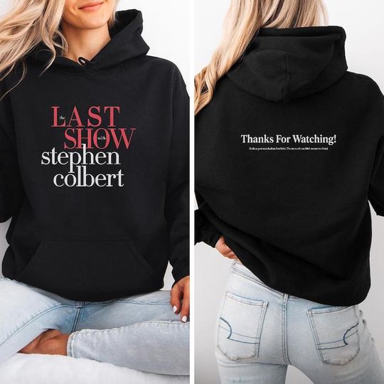 Discover The Last Show Stephen Shirt, The Late Show Colbert Gift Graphic Tee, Historic TV Show Final 2026 USA Thanks For Watching Unisex T-Shirt