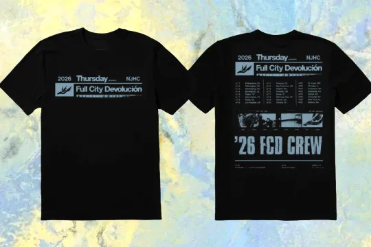Discover For Fan Thursday Band 2026 Tour Date 2 sides T-shirt