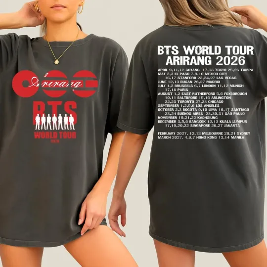 Discover BTS World Tour 2026 T-shirt, Bangtan Boys Comeback 2026 Tee T-Shirt