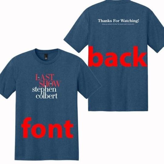 Discover The Last Show With Stephen Colbert 2026 T-shirt