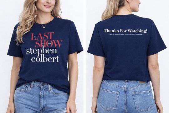 Discover The Last Show Stephen Colbert 2026 Shirt, Late Night Comedy TV Show Tee, Funny Talk Show Graphic T Shirt, Fan Merch Hoodie Sweatshirt