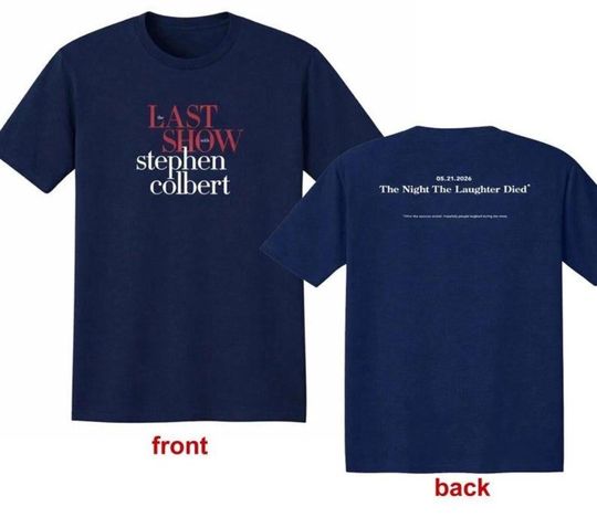 Discover The Last Show with STEPHEN COLBERT 2026 2 Side T-Shirt, Talk Show Fan Shirt, Late Night Comedy Tee
