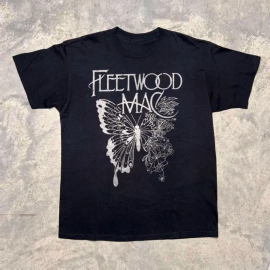 Vintage Stevie Nicks T-Shirt – Fleetwood Mac 90s Style Black Tee Unisex S-5XL