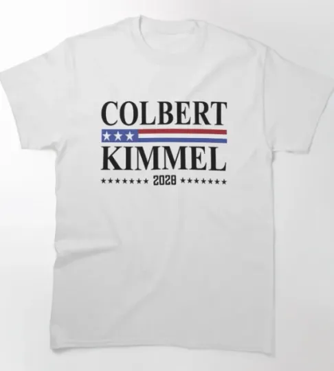 Discover Kimmel Colbert 2028 T-Shirt for President