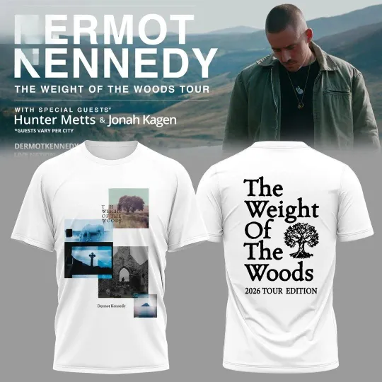 Discover Dermot Kennedy The Weight of the Woods Tour 2026 For Fan T-Shirt