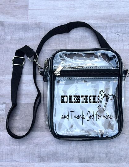 God Bless The Girls Concert Crossbody Bag Moroney Fan Merchandise Clear Stadium Approved