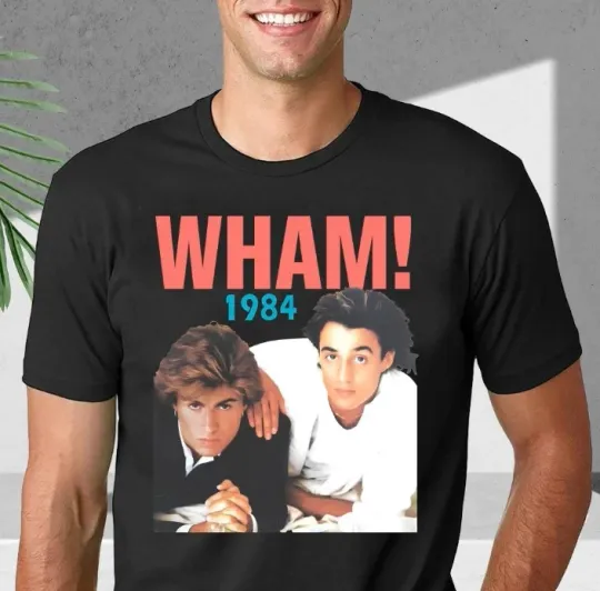 Discover Vintage 1984 WHAM Unisex Black T-Shirt