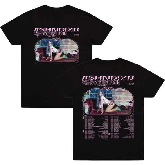 Discover Ashnikko Smoochies Tour 2026 2 Sides Shirt Black Unisex S-5XL 1V1165