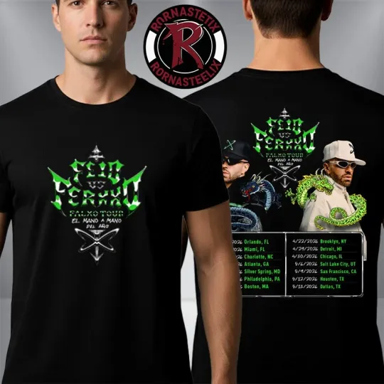 Discover Feid Vs Ferxx Falxo Tour 2026 North America Schedule Dates Unisex T Shirt