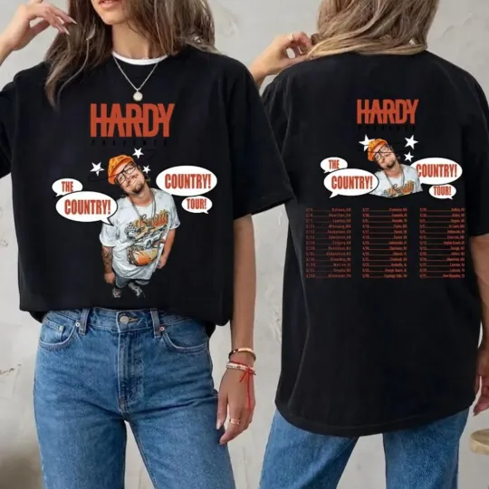 Discover Hardyy the Country Music Tour 2026 T-shirt, Hardyy Concert T-Shirt S-4XL