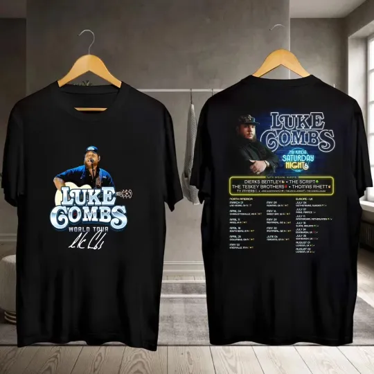 Discover Lukee Comb Country Music T-shirt, 2026 Night Tour Shirt, Luke Fan Gift