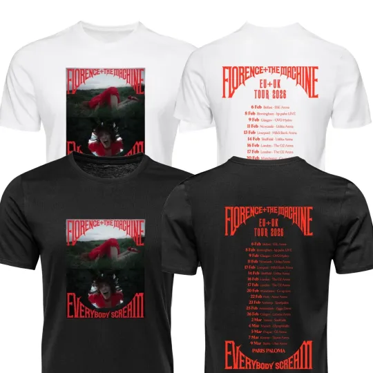 Discover Florence T shirt The Machine Everybody Scream Inspired Tour Kid Adult Unisex Tee