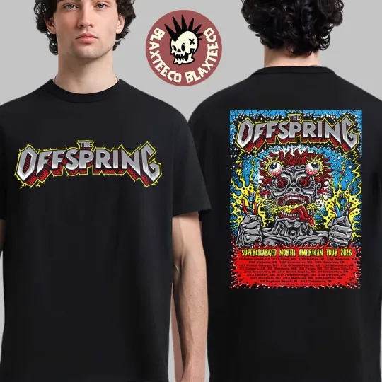 Discover The Offspring Supercharged North American Tour 2026 With Dates T-Shirt TU700