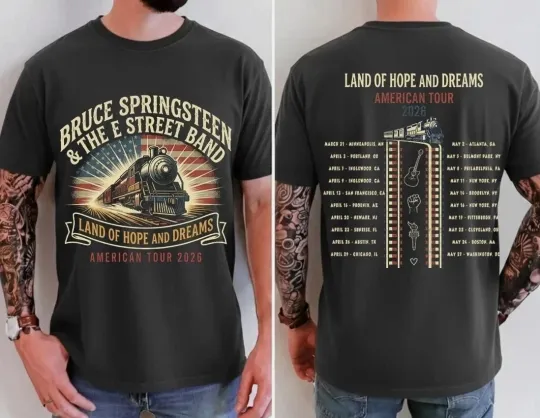 Discover Bruce Springsteen E Street Band American Tour 2026 T-shirt, Music Tour Tee