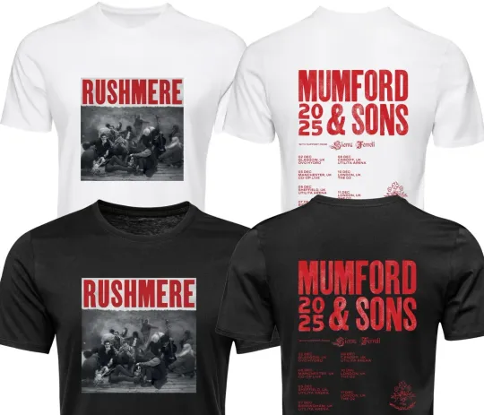Discover Mumford And Sons T shirt Tour RUSHMERE 2025 Inspired Unisex Adult Kids Tee Tops