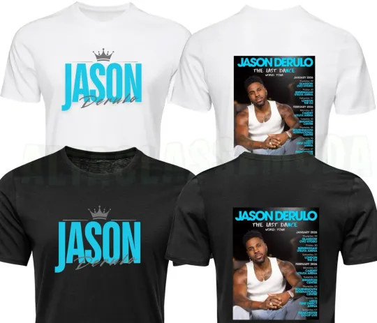 Discover Jason Derulo The Last Dance Tour 2026 Unisex T-Shirt