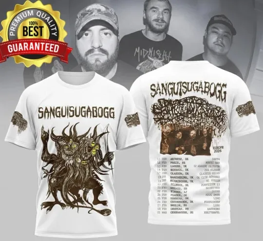 Discover Special New Sanguisugabogg 2026 Tour 3D T-shirt All T-shirt S to 5XL D482