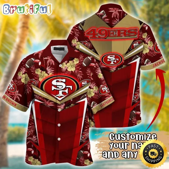 Discover Customized San Francisco 49ers Summer Football Aloha Hawaiian Shirt