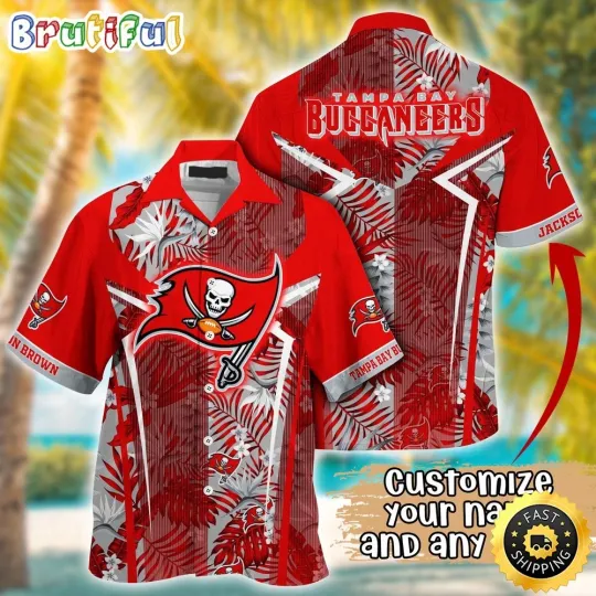 Customized Tampa Bay Buccaneers Summer Football Tropical Hawaiian Shirt