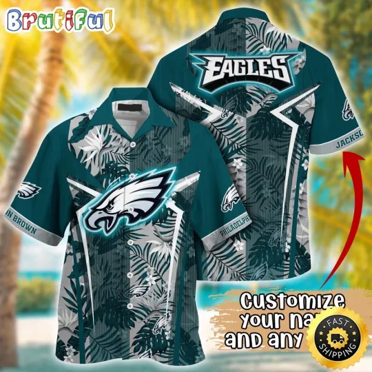 Discover Customized Philadelphia Eagles Summer Football Tropical Hawaiian Shirt