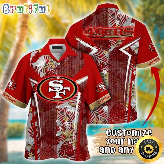 Discover Customized San Francisco 49ers Summer Football Tropical Hawaiian Shirt