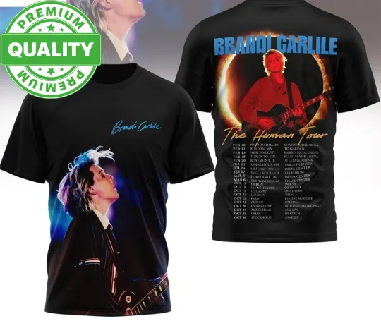 Discover Brandi Carlile The Human Tour 2026 Shirt 3D AOP Unisex S-5XL 1Y0447