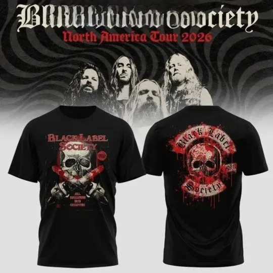 Discover Black Label Society North America Tour 2026 T-Shirt 3D All size TU690
