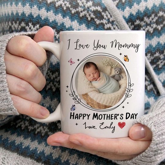 Discover Personalized I Love You Mommy Mug, First Mother's Day Coffee Cup