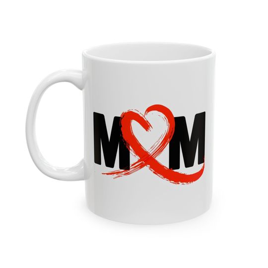 Discover Mom | Mother's Day Gift, Moms Love, I Love You Mom, Valentine's Day | White Ceramic Novelty 11/15oz Mug