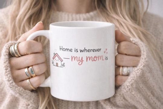 Discover Cute Mom Mug, Mothers Day Coffee Mug, Mama Gift, Mom Birthday Present, Love You Mom Cup