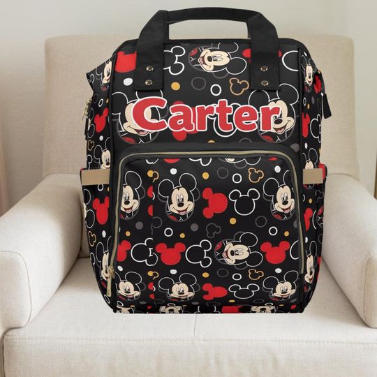 Discover Disney Mickey Mouse Baby Diaper Backpack with Personalized Name