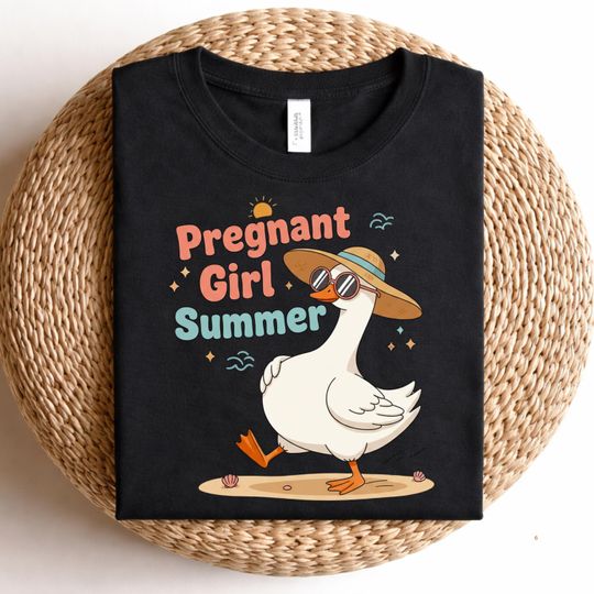 Discover Pregnant Girl Summer Shirt,Duck Maternity Girl Shirt,Pregnancy Announcement T-shirt,Mom To Be Gift