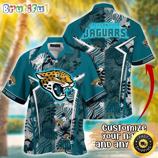 Discover Customized Jacksonville Jaguars Summer Football Tropical Hawaiian Shirt