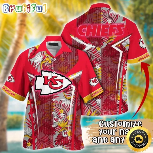Discover Customized Kansas City Chiefs Summer Football Tropical Hawaiian Shirt