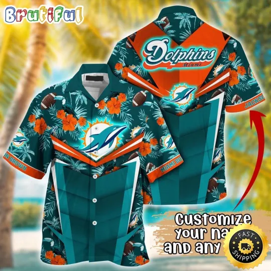 Discover Customized Miami Dolphins Summer Football Aloha Hawaiian Shirt