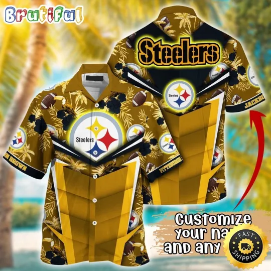 Discover Customized Pittsburgh Steeler Summer Football Aloha Hawaiian Shirt