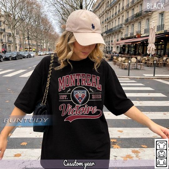 Discover Vintage Montreal Victoire T-shirt, Victoire Crewneck, Montreal Hockey Fan shirt, Hockey Women Sweatshirt, Retro 90s Victoire Sweatshirt