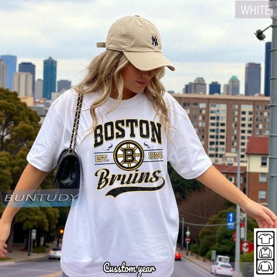 Vintage Boston Bruins Hockey T-shirt, Boston Crewneck, Retro Bruins Hockey, Unisex Hockey