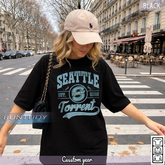 Discover Vintage Seattle Torrent T-shirt, Torrent T-shirt, Seattle Hockey Fan shirt, Hockey Women, Retro 90s Torrent